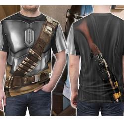 Steel Mandalorian Armor Shirt, Costume 3D Shirt Meaningful Gift For Family Gift For Boyfriend Valentine Gift