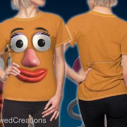 Mrs. Potato Head Women's Shirt, Toy Story Costume 3D Shirt Meaningful Gift For Family Gift For Boyfriend Valentine Gift