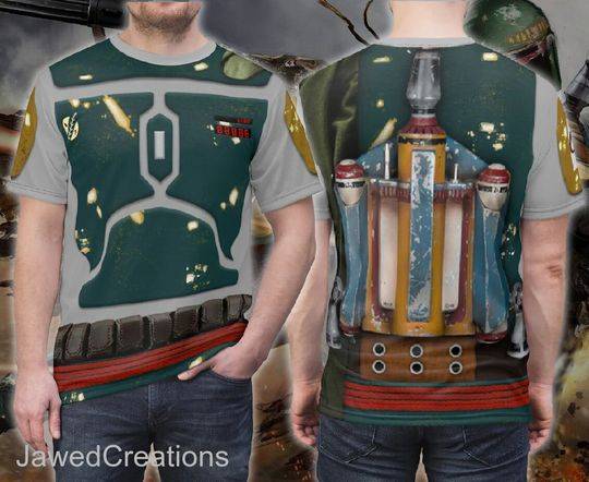 Boba Fett Shirt Mandalorian Armor Costume 3D Shirt Meaningful Gift For Family Gift For Boyfriend Valentine Gift