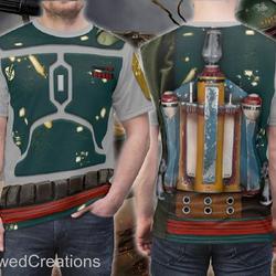 Boba Fett Shirt Mandalorian Armor Costume 3D Shirt Meaningful Gift For Family Gift For Boyfriend Valentine Gift