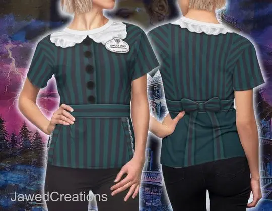 Haunted Mansion Maid Women's Shirt, Haunted Mansion Costume 3D Shirt Meaningful Gift For Family Gift For Boyfriend Valentine Gift