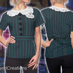 Haunted Mansion Maid Women's Shirt, Haunted Mansion Costume 3D Shirt Meaningful Gift For Family Gift For Boyfriend Valentine Gift
