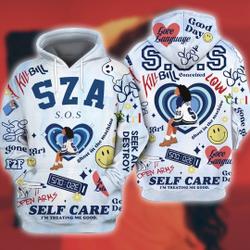 SZA All Over Print Hoodie, SOS New Album Merch