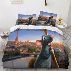 Ratatouille Printing Three Piece Bedding Set Gift For Your Girlfriend Boyfriend Gift For Love Gift For Friend Best Valentine Present Holiday Gift