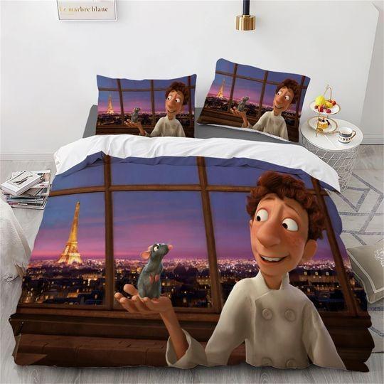 Ratatouille Printing Three Piece Bedding Set Gift For Your Girlfriend Boyfriend Gift For Love Gift For Friend Best Valentine Present Holiday Gift