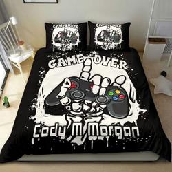 Personalized Name Gaming Bedding Set Gift For Your Girlfriend Boyfriend Gift For Love Gift For Friend Best Valentine Present Holiday Gift