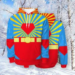 Hoodie Film 3D Super Man Character Hoodie, Halloween, Thanksgiving
