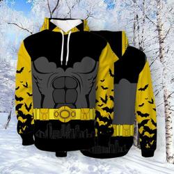 Hoodie Film 3D Bat Pullover Man Character Hoodie, Halloween, Thanksgiving Gift