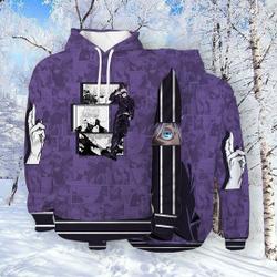 Hoodie Anime 3D Jo Men Sato Pullover Hoodie, Halloween, Holiday, Thanksgiving