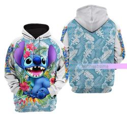 Stitch Hoodie, Lilo And Stitch Shirt, Stitch Zip Hoodie, Disney Hoodie, Stitch Tee, Cute Cartoon Hoodie