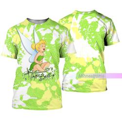 Tinker Bell Shirt, Tinker Bell T-Shirt, Tinker Bell Tshirt, Disney Fairy 3D Shirt, Tinker Bell Tee, Movie Lover Gift Meaningful Gift For Family Gift For Boyfriend Valentine Gift