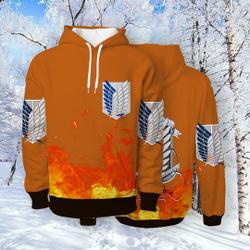 Hoodie Anime 3D Scout Titan Pullover Christmas, Anniversary