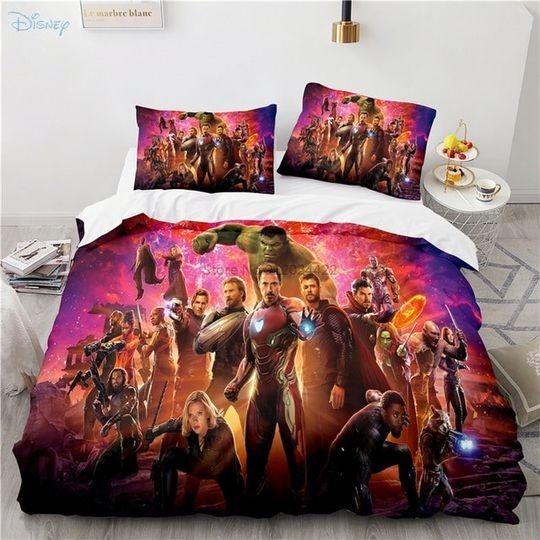 Avengers Duvet, Avengers Bedding Set Gift For Your Girlfriend Boyfriend Gift For Love Gift For Friend Best Valentine Present Holiday Gift