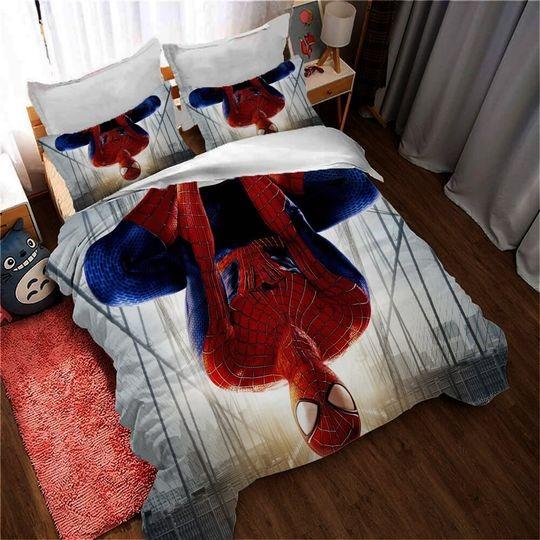 Personalized Spider-Man Across the Spider Duvet Covers Bedding Set Gift For Your Girlfriend Boyfriend Gift For Love Gift For Friend Best Valentine Present Holiday Gift