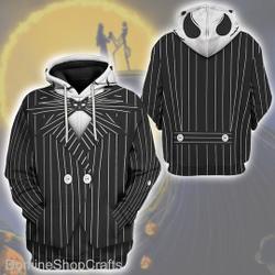 Jack Skellington 3D Print Hoodie, The Nightmare Before Christmas Halloween Costume 3D Hoodie