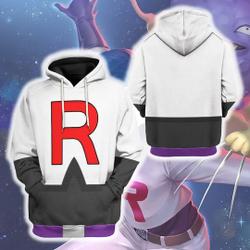 Rocket Team Halloween 3D Hoodie, Jessie James Meowth Cosplay Costume