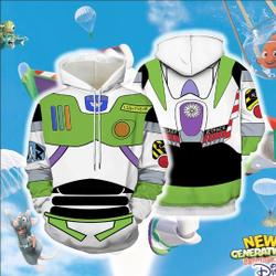 Buzz Lightyear Print 3D Hoodie, Toy Story Buzz Lightyear Halloween Costume