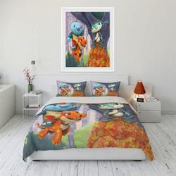 Wallykazam Quilt Cover Soft Three-Piece Bedding Set Gift For Your Girlfriend Boyfriend Gift For Love Gift For Friend Best Valentine Present Holiday Gift