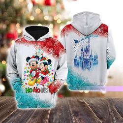 Christmas Gift, Mickey And Minnie Hoodie, Mickey