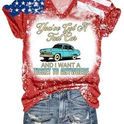 Country Music You Got A Fast Car America Flag 3D Shirt Meaningful Gift For Family Gift For Boyfriend Valentine Gift