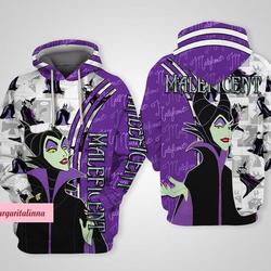 Maleficent Hoodies, Maleficent 3D Hoodie, Evil Queen Hoodie Women, Evil Queen Men Hoodie, Maleficent Gift
