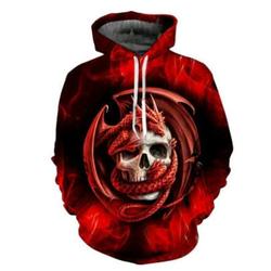 3D printing Hoodie Halloween fashion autumn and winter streetware