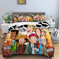 Disney Recess Bedding  Set Decoration Bedroom Quilt CoverGift For Your Girlfriend Boyfriend Gift For Love Gift For Friend Best Valentine Present Holiday Gift