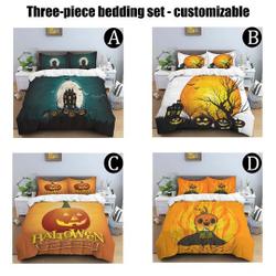 Halloween Bedding  Quilt Cover Set Decoration Art Bedroom Quilt CoverGift For Your Girlfriend Boyfriend Gift For Love Gift For Friend Best Valentine Present Holiday Gift