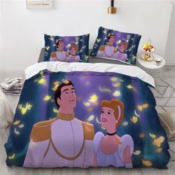 Disney Cinde Three Piece Bedding Set Set Quilt Cover Pillow Cover Bedding  Set GiftGift For Your Girlfriend Boyfriend Gift For Love Gift For Friend Best Valentine Present Holiday Gift