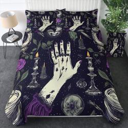 Witches Tarot Psychic Duvet Cover Witch Craft Quilt Cover Bedding Set Gift For Your Girlfriend Boyfriend Gift For Love Gift For Friend Best Valentine Present Holiday Gift