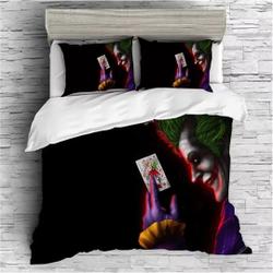 The Dark Knight Batman Joker Clown #2 Duvet Cover Pillowcase Bedding Set Gift For Your Girlfriend Boyfriend Gift For Love Gift For Friend Best Valentine Present Holiday Gift