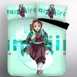 Demon SIayer Kimetsu no Yaiba Kamado Tanjirou Bedding Set Gift For Your Girlfriend Boyfriend Gift For Love Gift For Friend Best Valentine Present Holiday Gift