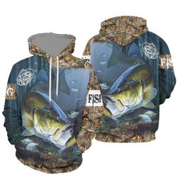 Fishing River 3D Hoodie