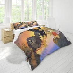 The Secret Of NIMH Three Piece Printed Fashion Pattern Bedding Set Three Piece Quilt Cover Pillow Cover #1 For Family