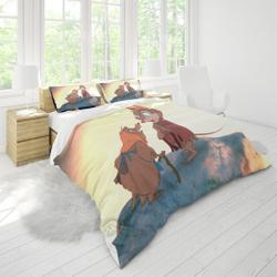 The Secret Of NIMH Three Piece Printed Fashion Pattern Bedding Set Three Piece Quilt Cover Pillow Cover #3 For Family