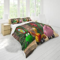 Disney Jungle Junction Three Piece Printed Fashion Pattern Bedding Set Three Piece Quilt Cover Pillow Cover #6 For Family