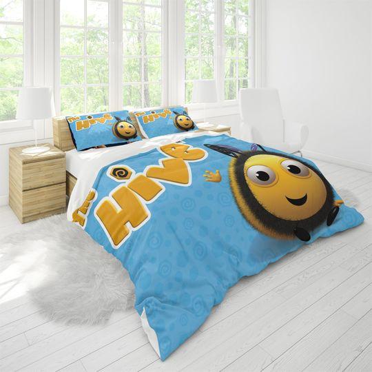 Disney The Hive Three Piece Printed Fashion Pattern Bedding Set Three Piece Quilt Cover Pillow CoverGift For Your Girlfriend Boyfriend Gift For Love Gift For Friend Best Valentine Present Holiday Gift