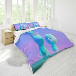 Disney Soul Three Piece Printed Fashion Pattern Bedding Set Three Piece Quilt Cover Pillow CoverGift For Your Girlfriend Boyfriend Gift For Love Gift For Friend Best Valentine Present Holiday Gift