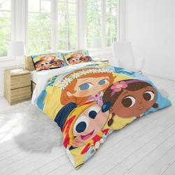 Nursery Rhymes Three Piece Printed Fashion Pattern Bedding Set Three Piece Quilt Cover Pillow CoverGift For Your Girlfriend Boyfriend Gift For Love Gift For Friend Best Valentine Present Holiday Gift