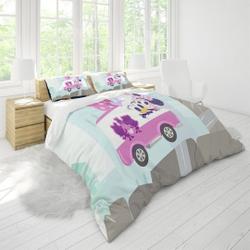 Nursery Rhymes Three Piece Printed Fashion Pattern Bedding Set Three Piece Quilt Cover Pillow CoverGift For Your Girlfriend Boyfriend Gift For Love Gift For Friend Best Valentine Present Holiday Gift