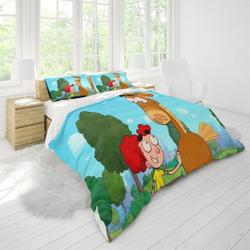 Disney Jungle Junction Three Piece Printed Fashion Pattern Bedding Set Three Piece Quilt Cover Pillow Cover #14 For Family