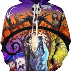 Men's and women's Christmas hoodie Jack novelty hoodie 3d