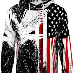 Unisex 3D Realistic Hoodies Front Pocket Pullover Hoodie