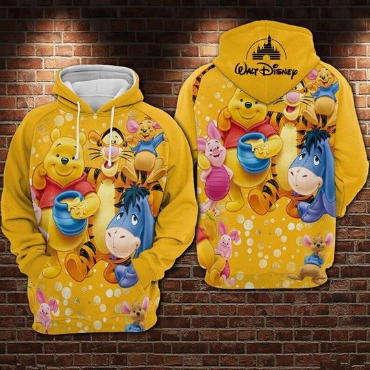 Winnie The Pooh And Friends Disney Hoodie, 3D Hoodie