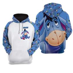 Love Eeyore Donkey Winnie The Pooh Disney Hoodie, 3D Hoodie