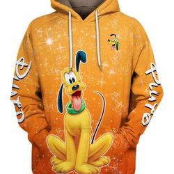 Lovely Pluto Dog Disney Hoodie, 3D Hoodie