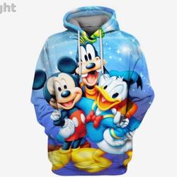 Mickey And Friends Disney Hoodie, 3D Hoodie