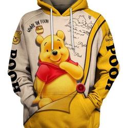 Winnie The Pooh Disney Hoodie, 3D Hoodie