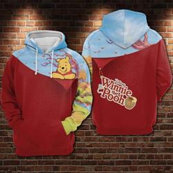 Winnie The Pooh Disney Hoodie, 3D Hoodie