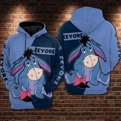 Winne The Pooh Eeyore Disney Hoodie, 3D Hoodie